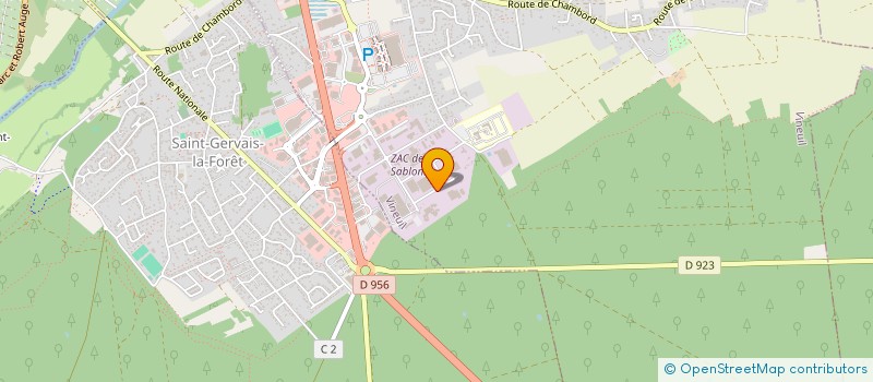 localisation de l'entreprise REHACTIV'ORTHO à VINEUIL