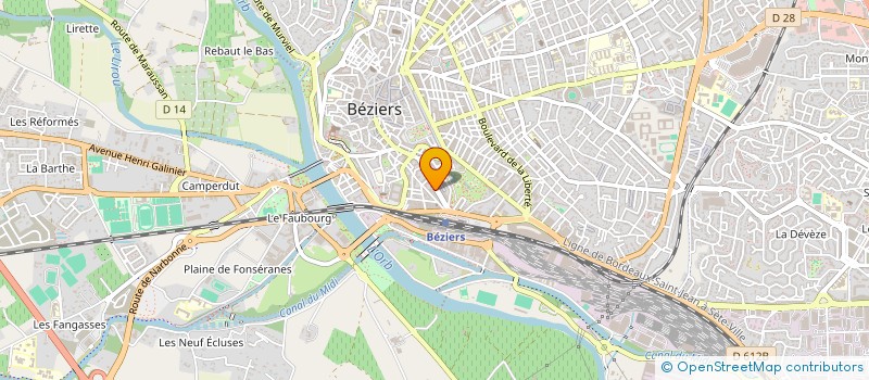 localisation de l'entreprise REHADIS à BEZIERS