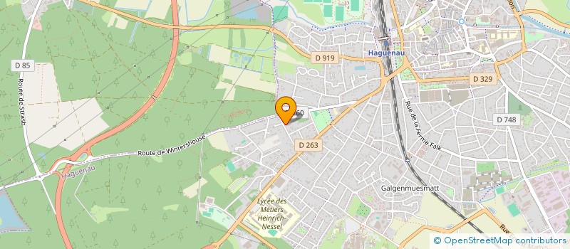 localisation de l'entreprise REHAGUE  HAGUENAU