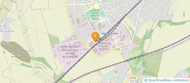 localisation de l'entreprise REHANA  GOUSSAINVILLE