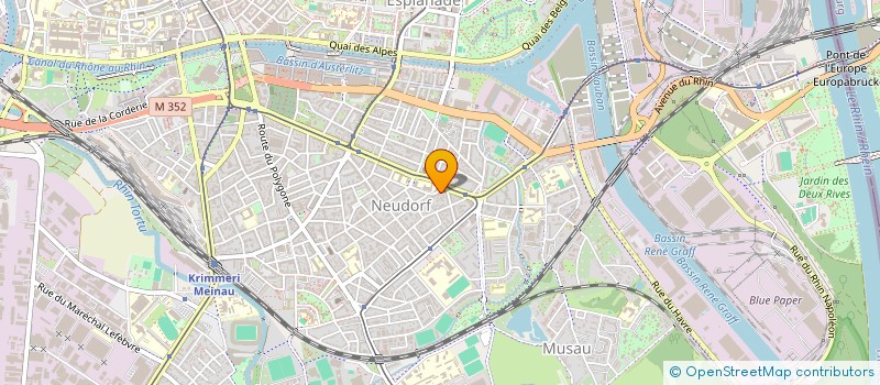 localisation de l'entreprise REHAPLUS à STRASBOURG
