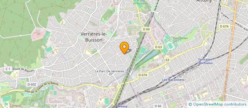 localisation de l'entreprise REHS IMMO à VERRIERES-LE-BUISSON