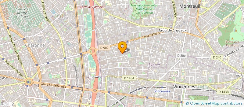 localisation de l'entreprise REI FRANCE à MONTREUIL