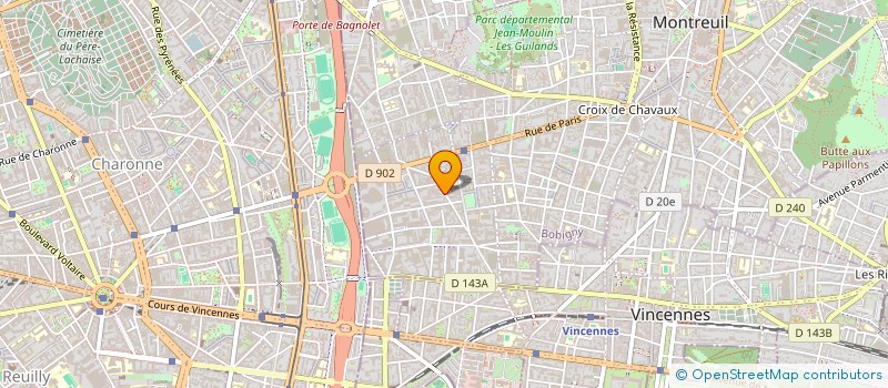 localisation de l'entreprise REI L'ANTHRACITE à MONTREUIL