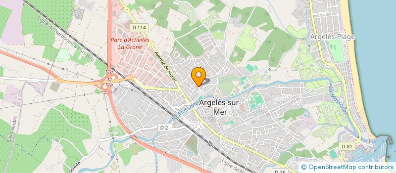 localisation de l'entreprise REIG ANNIE ET NOE  ARGELES-SUR-MER