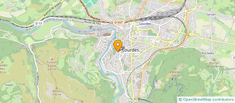 localisation de l'entreprise REIG  CHABROL  LOURDES