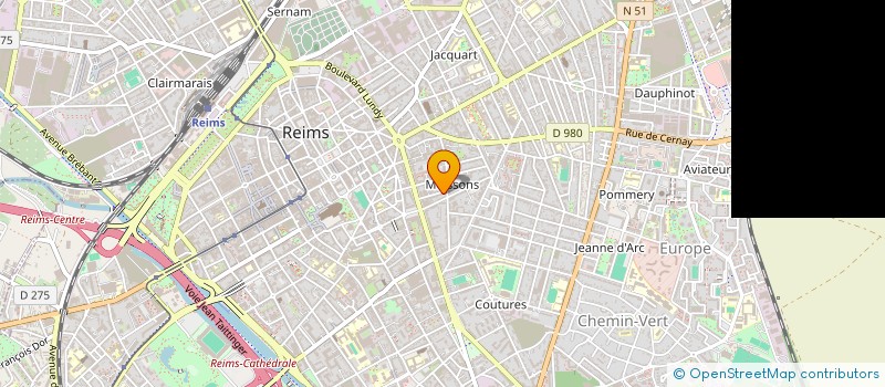 localisation de l'entreprise REIGAL à REIMS