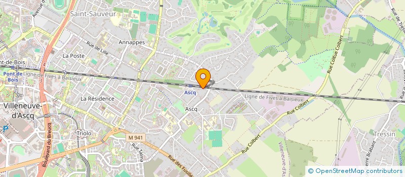 localisation de l'entreprise REIGNAUX 27 à VILLENEUVE-D'ASCQ