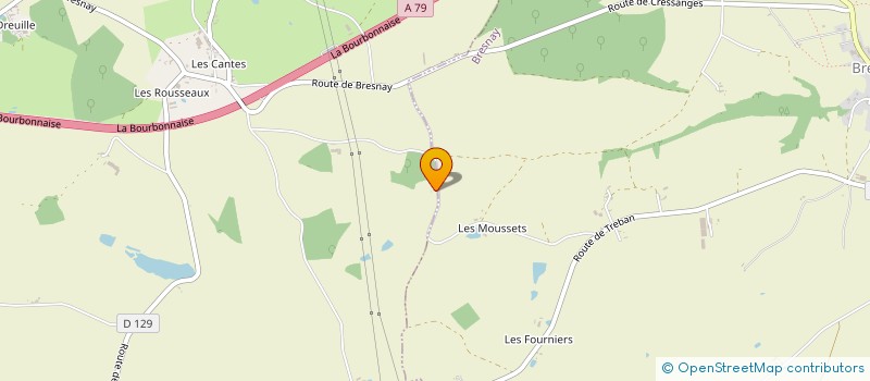 localisation de l'entreprise REILA HOLDING  CRESSANGES