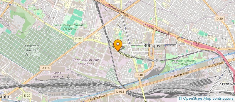 localisation de l'entreprise REILIA à BOBIGNY