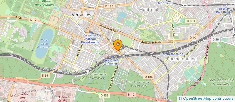 localisation de l'entreprise REIM à VERSAILLES