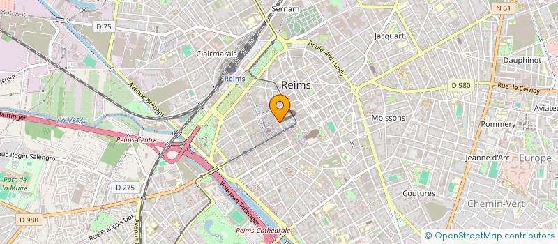 localisation de l'entreprise REIMO  REIMS