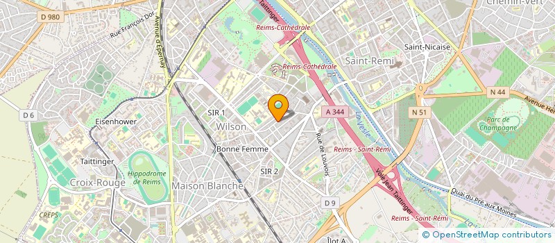 localisation de l'entreprise REIMS AIKIDO  REIMS