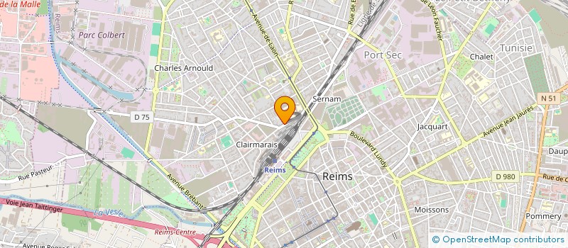 localisation de l'entreprise REIMS AMBULANCES à REIMS