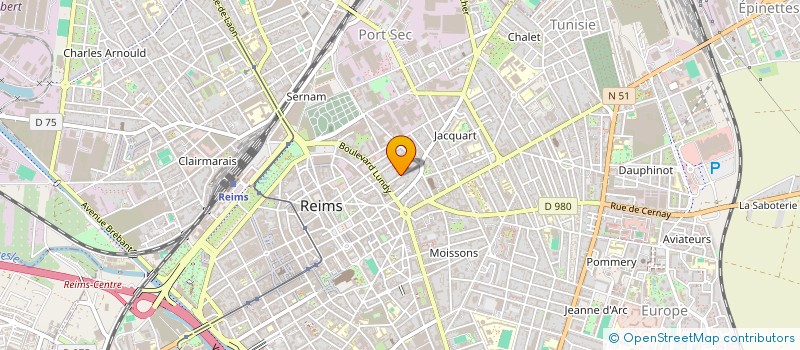 localisation de l'entreprise REIMS ATHLETIC FOOTBALL CLUB  REIMS