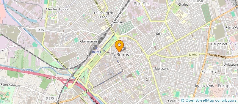 localisation de l'entreprise REIMS CENTRE INVEST HOTEL  REIMS