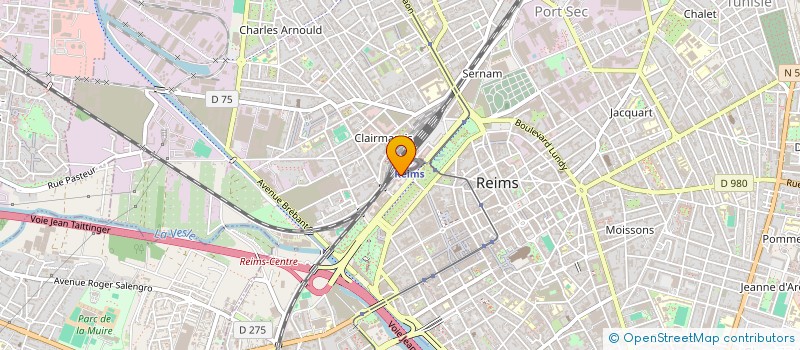 localisation de l'entreprise REIMS CHAMPAGNE LOCATION à REIMS
