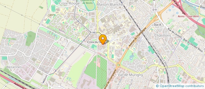 localisation de l'entreprise REIMS CREW FOOTGOLF  REIMS