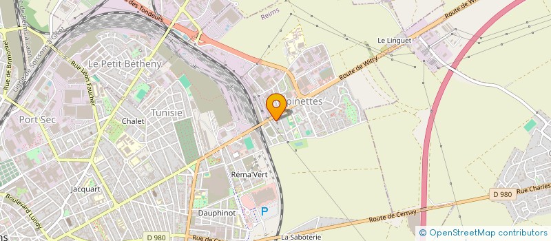 localisation de l'entreprise REIMS CULTURE ACTION  REIMS