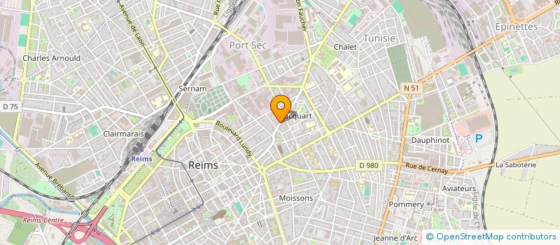 localisation de l'entreprise REIMS ELECTRO CLASH (REC)  REIMS