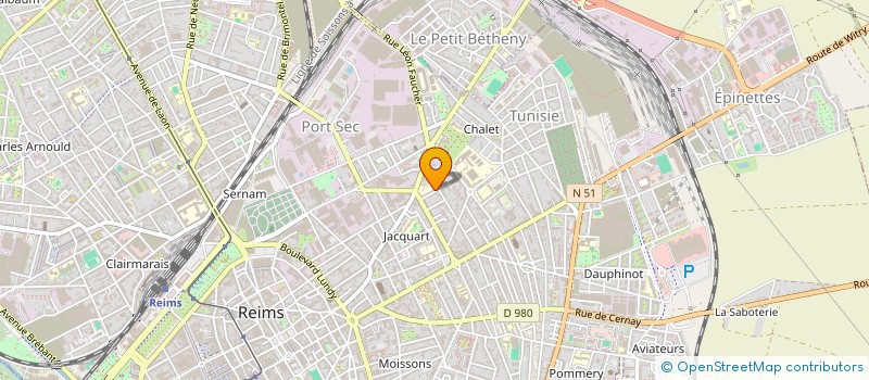 localisation de l'entreprise REIMS FORMATION  REIMS