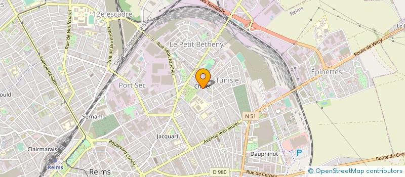 localisation de l'entreprise REIMS FORMES à REIMS