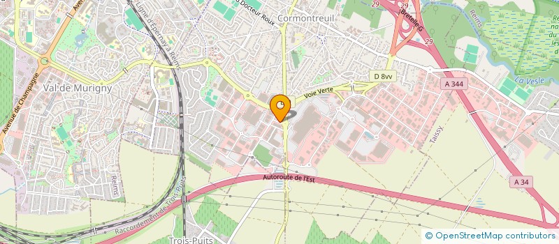 localisation de l'entreprise REIMS LITERIE à CORMONTREUIL