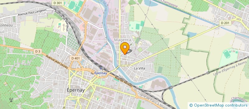 localisation de l'entreprise REIMS MA 4L  MAGENTA