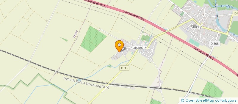 localisation de l'entreprise REIMS METHAGRI' N à PUISIEULX