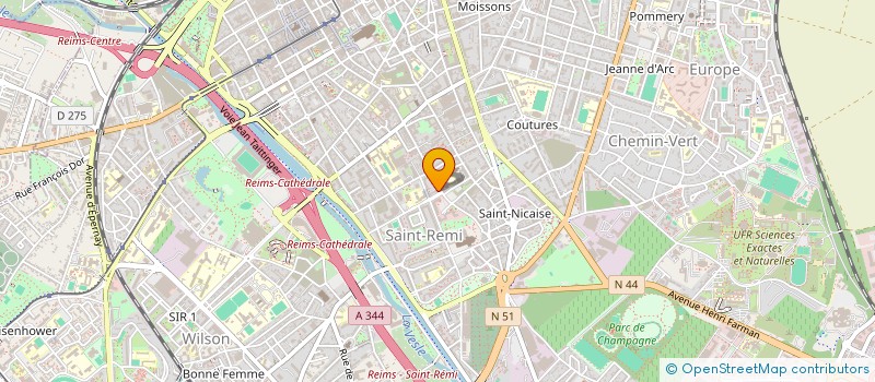 localisation de l'entreprise REIMS METROPOLE TRIATHLON  REIMS