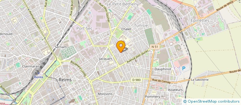 localisation de l'entreprise REIMS NEON à REIMS
