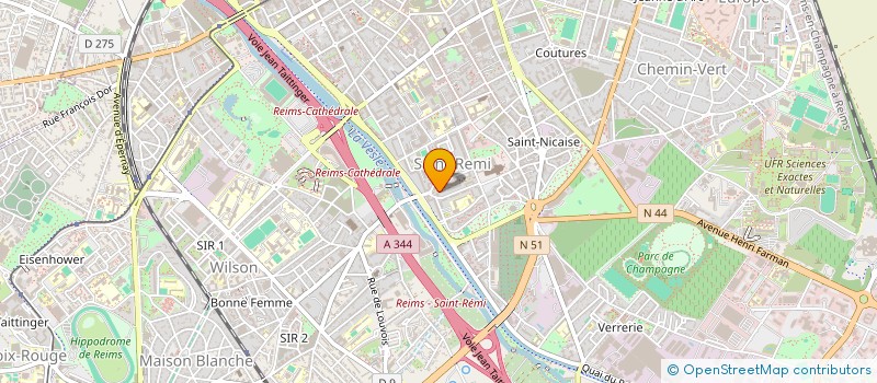 localisation de l'entreprise REIMS POKER BRETZEL  REIMS