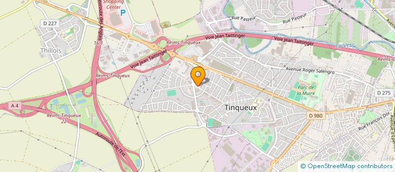 localisation de l'entreprise REIMS SERS à TINQUEUX