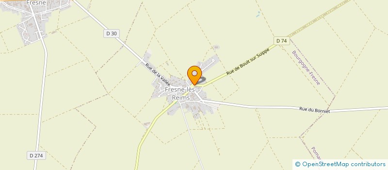 localisation de l'entreprise REIMS SOLAR ELECTRICITE  BOURGOGNE-FRESNE