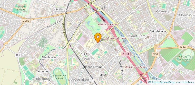 localisation de l'entreprise REIMS TV  REIMS