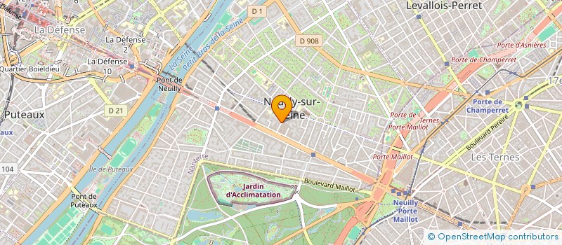 localisation de l'entreprise REINA 31 à NEUILLY-SUR-SEINE