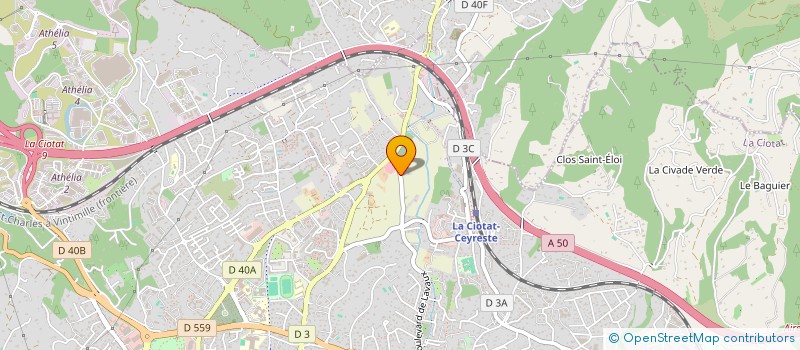 localisation de l'entreprise REINAUD  LA CIOTAT