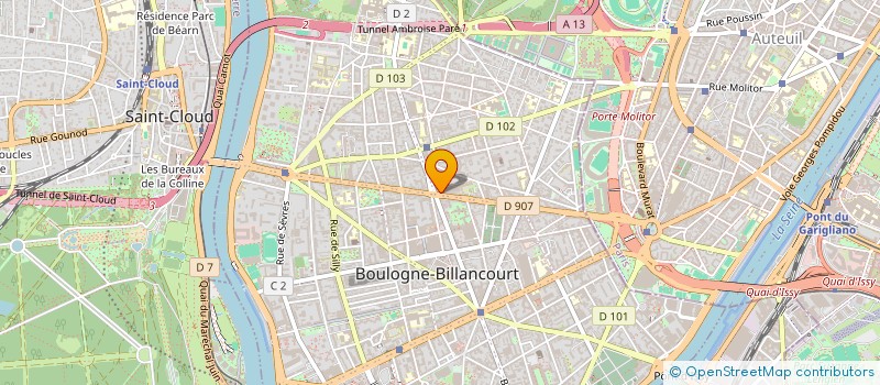 localisation de l'entreprise REINE 22 à BOULOGNE-BILLANCOURT