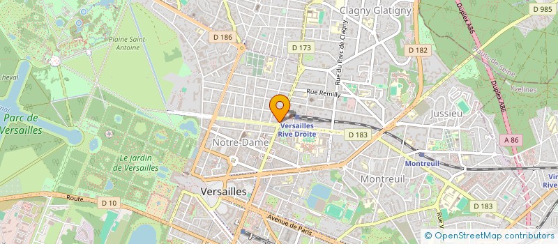 localisation de l'entreprise REINE 45 à VERSAILLES