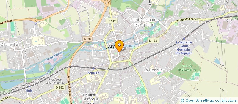 localisation de l'entreprise REINE CLAUDE à ARPAJON