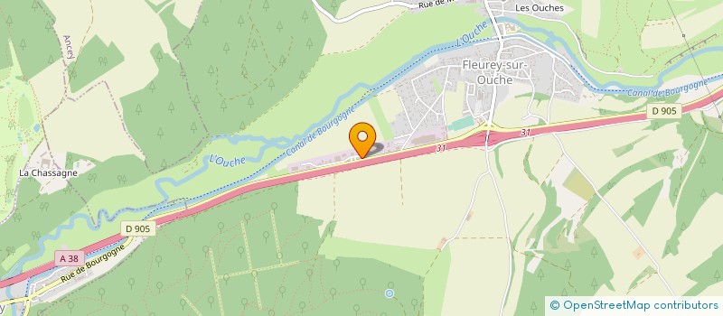 localisation de l'entreprise REINE DE DIJON SAS à FLEUREY-SUR-OUCHE