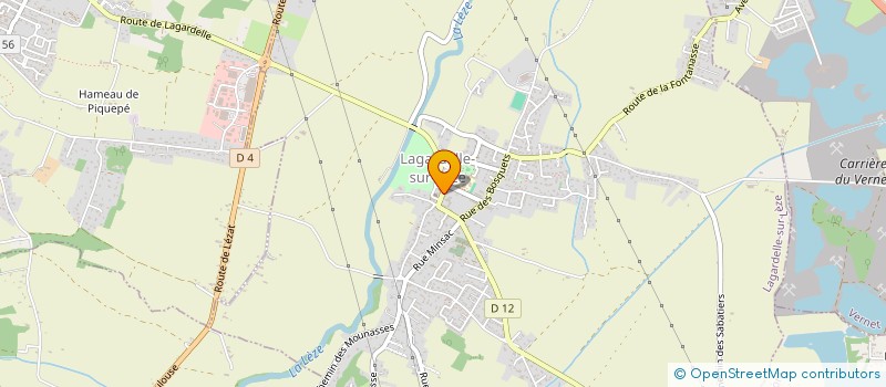 localisation de l'entreprise REINE DE LAGARDELLE  LAGARDELLE-SUR-LEZE