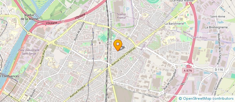 localisation de l'entreprise REINE DE SICILE à ANGERS