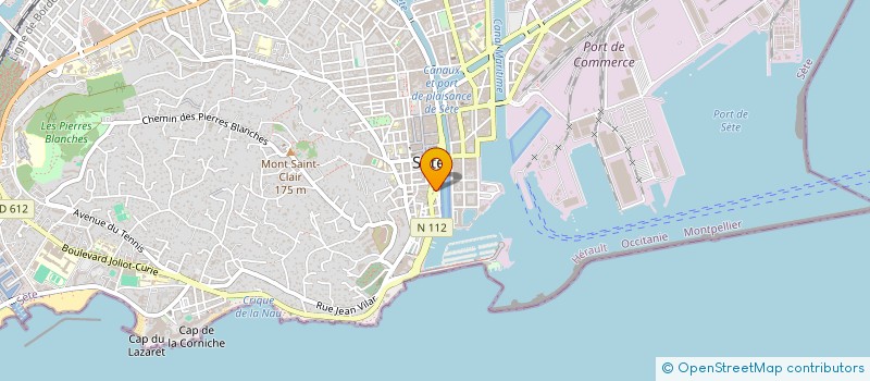 localisation de l'entreprise REINE DES MERS à SETE