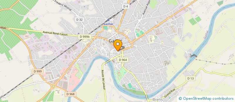 localisation de l'entreprise REINE ET DOMINIQUE COIFFURE  GAILLAC