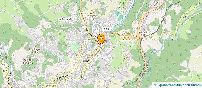 localisation de l'entreprise REINECO  TULLE