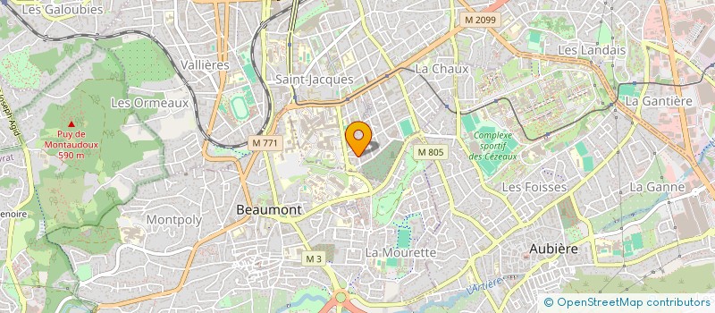 localisation de l'entreprise REINER/MEURILLON  CLERMONT FERRAND