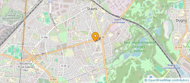 localisation de l'entreprise REINES DES LAINES  STAINS