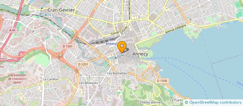 localisation de l'entreprise REINIER VETEMENTS SA à ANNECY