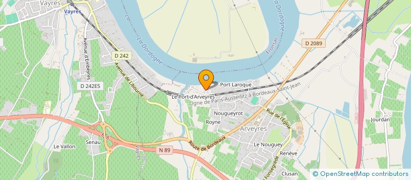 localisation de l'entreprise REINVESTYR  ARVEYRES